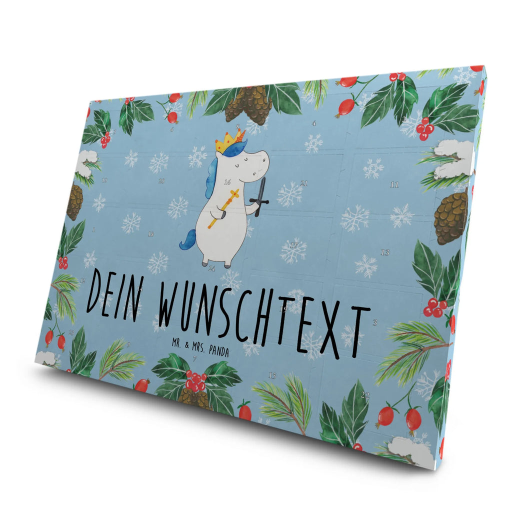 Personalisierter Tee Adventskalender Einhorn König mit Schwert Personalisierter Tee Adventskalender, Einhorn, Einhorn Deko, Einhörner, Unicorn, König, Ritter, Mittelalter