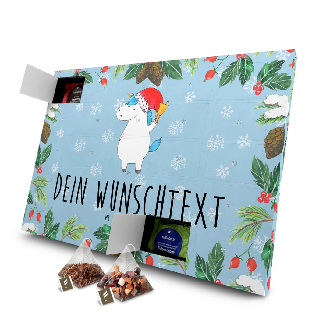Personalisierter Tee Adventskalender Einhorn Weihnachtsmann Personalisierter Tee Adventskalender, Unicorn, Einhorn, Einhörner, Einhorn Deko, Weihnachten, Schoki, Nikolaus, Feenstaub, Gin, Wunschzettel, Weihnachtsmann, Wunschliste, Schokolade