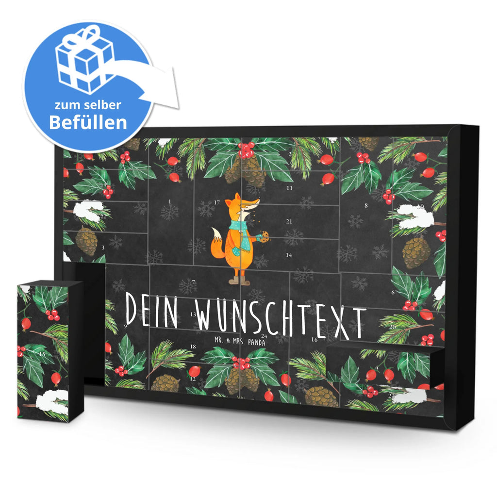 Personalisierter Befüllbarer Adventskalender Fuchs Keks Adventskalender Zum Selbst Befüllen, Befüllbarer Adventskalender, Fuchs, Plätzchen, Füchse, Backen Spruch, Weihnachtszeit, Winter, Liebe, Kekse, Küche Deko