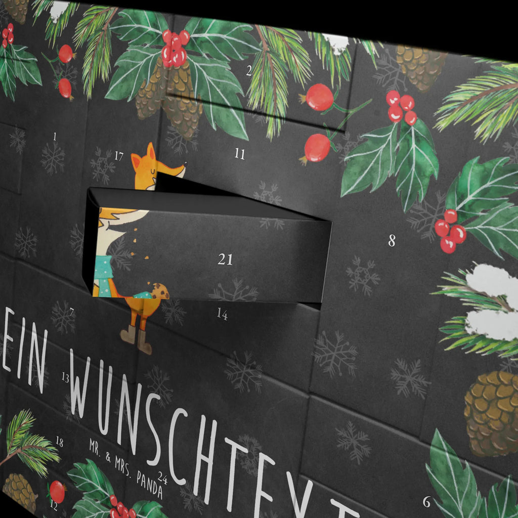 Personalisierter Befüllbarer Adventskalender Fuchs Keks Adventskalender Zum Selbst Befüllen, Befüllbarer Adventskalender, Fuchs, Plätzchen, Füchse, Backen Spruch, Weihnachtszeit, Winter, Liebe, Kekse, Küche Deko