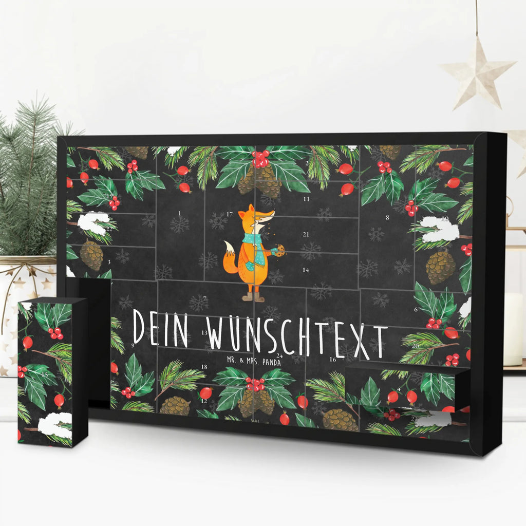 Personalisierter Befüllbarer Adventskalender Fuchs Keks Adventskalender Zum Selbst Befüllen, Befüllbarer Adventskalender, Fuchs, Plätzchen, Füchse, Backen Spruch, Weihnachtszeit, Winter, Liebe, Kekse, Küche Deko