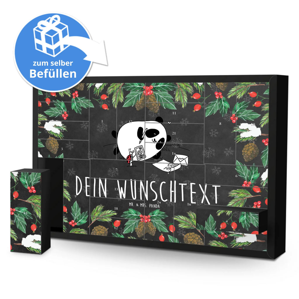 Personalisierter Befüllbarer Adventskalender Panda Vermissen Befüllbarer Adventskalender, Adventskalender Zum Selbst Befüllen