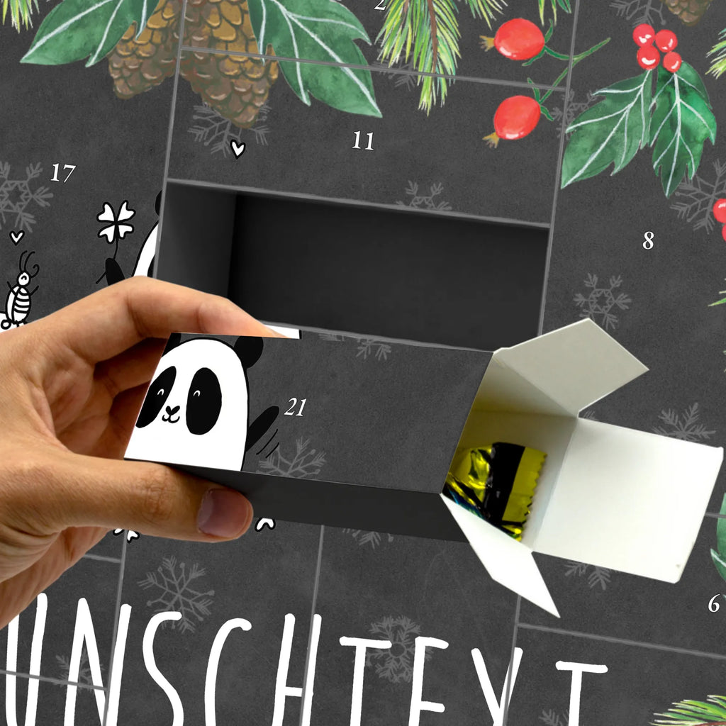 Personalisierter Befüllbarer Adventskalender Panda Glück Adventskalender Zum Selbst Befüllen, Befüllbarer Adventskalender