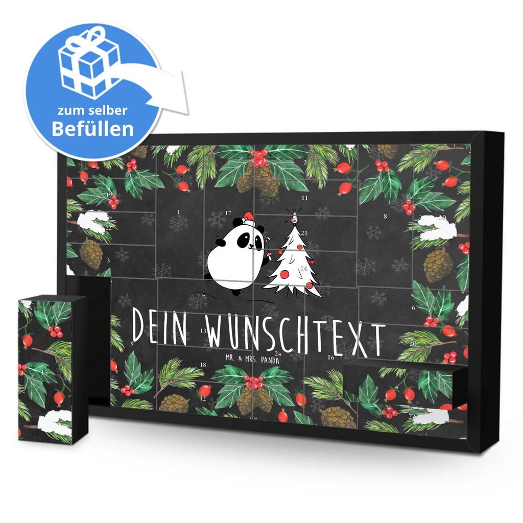 Personalisierter Befüllbarer Adventskalender Panda Weihnachtszeit Befüllbarer Adventskalender, Adventskalender Zum Selbst Befüllen