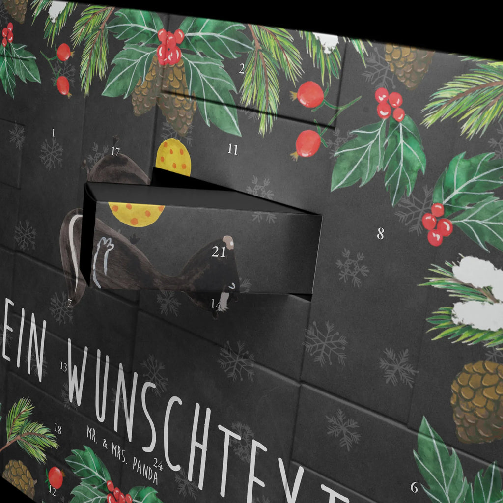 Personalisierter Befüllbarer Adventskalender Stinktier Ball Befüllbarer Adventskalender, Adventskalender Zum Selbst Befüllen, Stinktier, Skunk, Raubtier, Weisheit, Verspielt, Wildtier, Stinki, Stinker