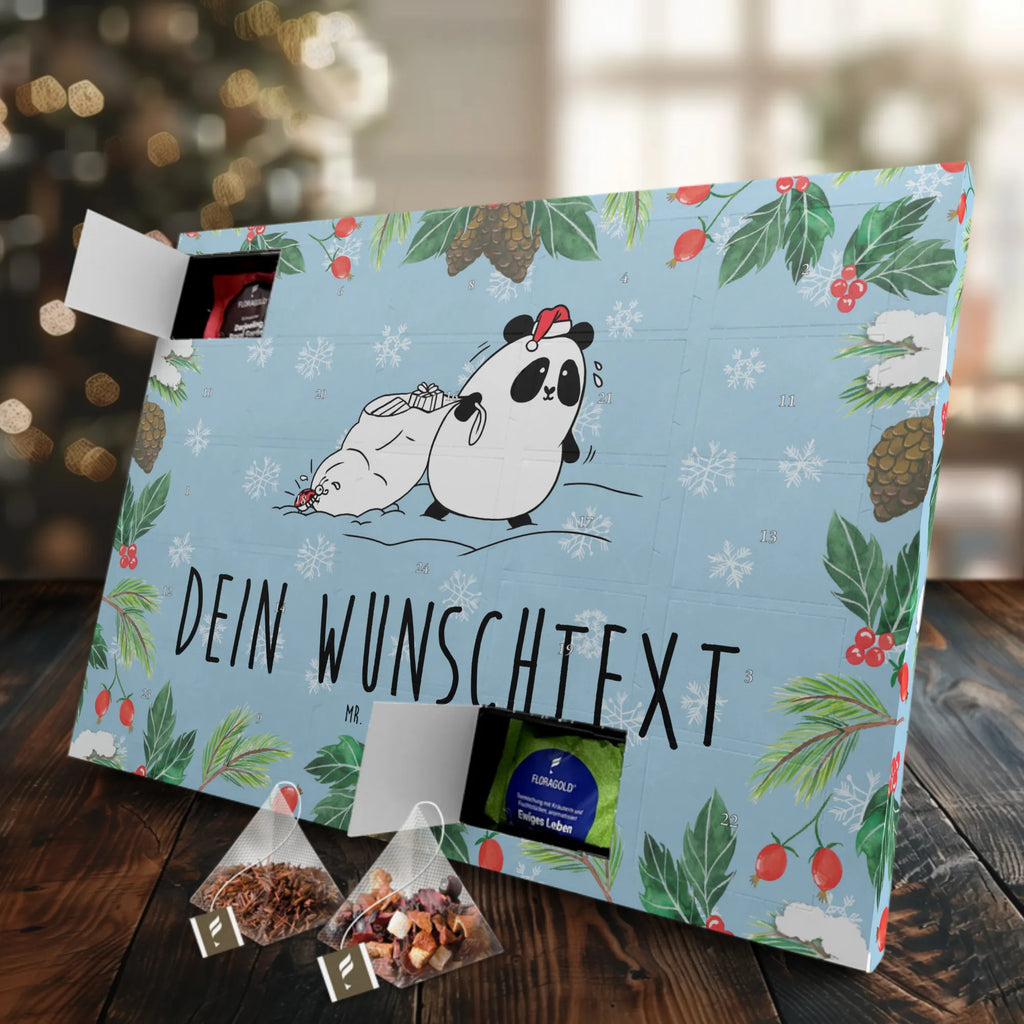  Panda Christmas Personalisierter Tee Adventskalender