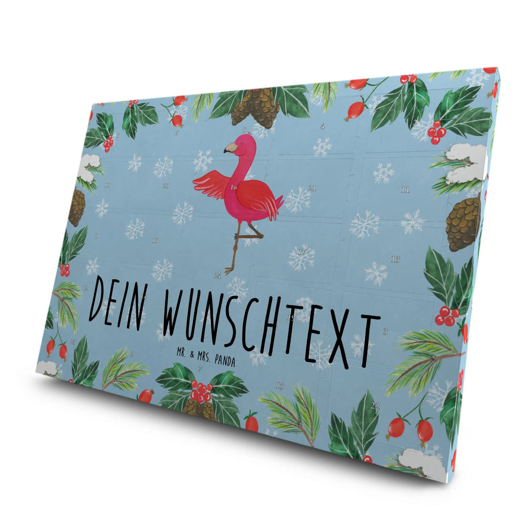 Personalisierter Tee Adventskalender Flamingo Yoga Personalisierter Tee Adventskalender, Flamingo, Yoga, Aufregen, Namaste, Ärger, Tiefenentspannung, Entspannung, Vogel, Achtsamkeit, Yoga-Übung