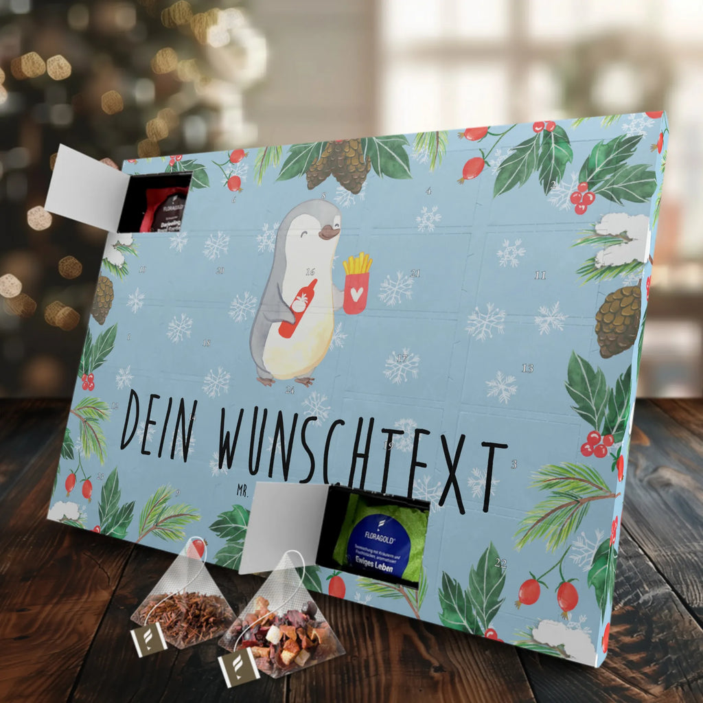 Personalisierter Tee Adventskalender Pinguin Pommes Personalisierter Tee Adventskalender, Freundin, Jahrestag, Verlobung, Liebesgeschenk, Ehefrau, Heiratsantrag, Heiraten, Hocheitstag, Freund, Ehemann, Partner, Liebe, Geschenk für Freundin, Geschenk für Partner, Hochzeitstag, Geschenk für Frauen, für Männer, für Ehemann, Mitbringsel, Liebesbeweis, Valentinstag