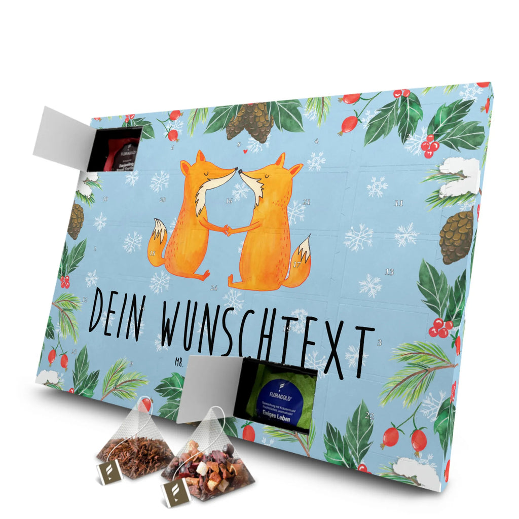 Personalisierter Tee Adventskalender Füchse Liebe Personalisierter Tee Adventskalender, Fuchs, Ehe, Ehemann, Füchse, Liebe, Freundin, Freund, Verlobte, Liebesbeweis, Paar, Liebespaar, Ehefrau, Partner, Fox