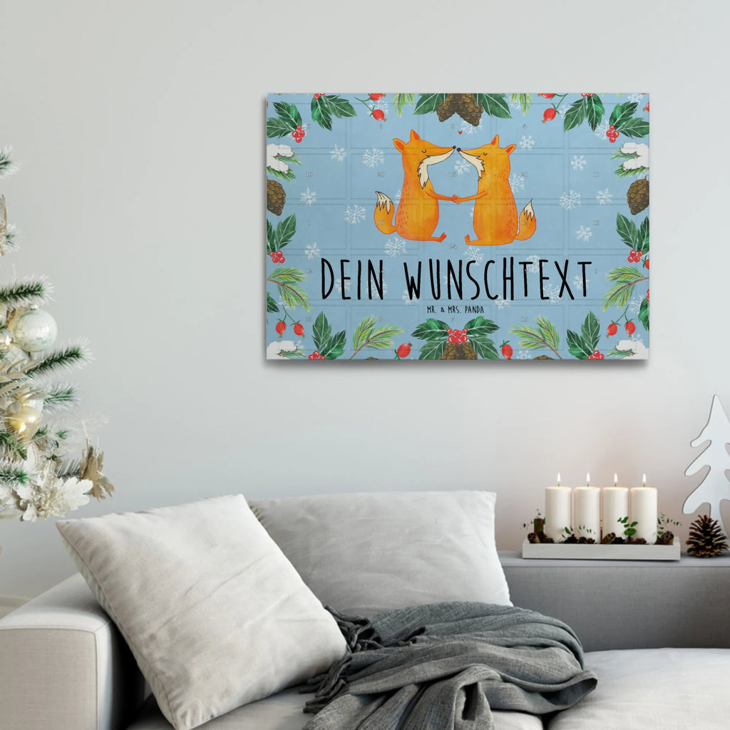 Personalisierter Tee Adventskalender Füchse Liebe Personalisierter Tee Adventskalender, Fuchs, Ehe, Ehemann, Füchse, Liebe, Freundin, Freund, Verlobte, Liebesbeweis, Paar, Liebespaar, Ehefrau, Partner, Fox