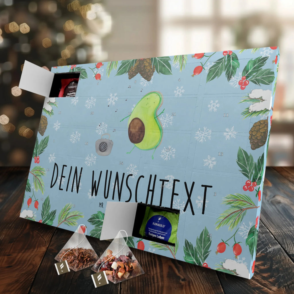 Personalisierter Tee Adventskalender Avocado Tanzen Personalisierter Tee Adventskalender, Vegan, Gesund, Avocado, Veggie
