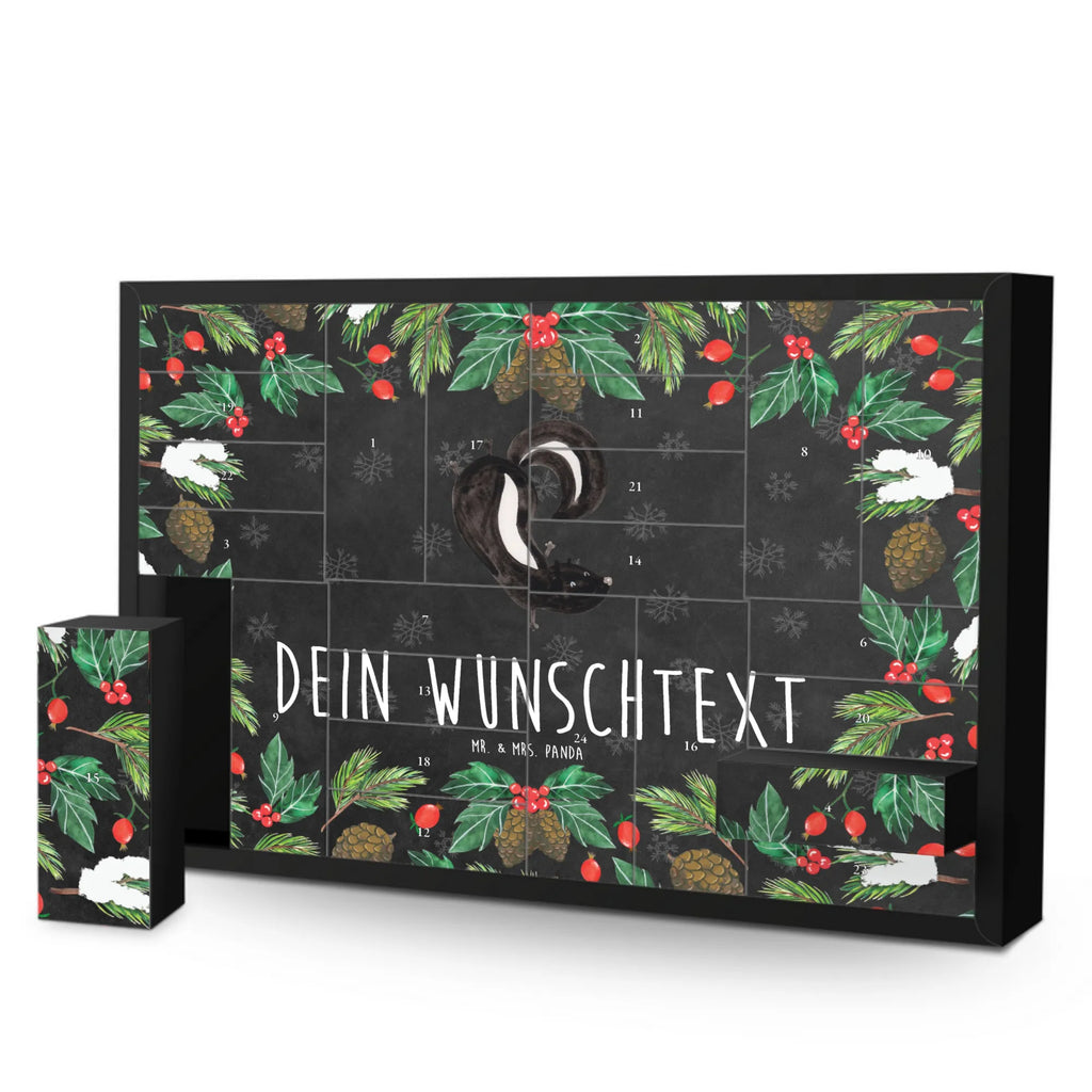 Personalisierter Befüllbarer Adventskalender Stinktier Handstand Adventskalender Zum Selbst Befüllen, Befüllbarer Adventskalender, Stinktier, Skunk, Spielplatz, Kind, Wildtier, Raubtier, Stinki, Stinker, Verpielt