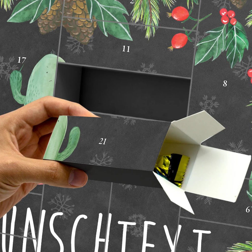 Personalisierter Befüllbarer Adventskalender Kaktus Wut Adventskalender Zum Selbst Befüllen, Befüllbarer Adventskalender, Kaktus, Kakteen, Büroalltag, Chefin, Büro, Kollegin, ärgern, wütend, Schule, Kollege