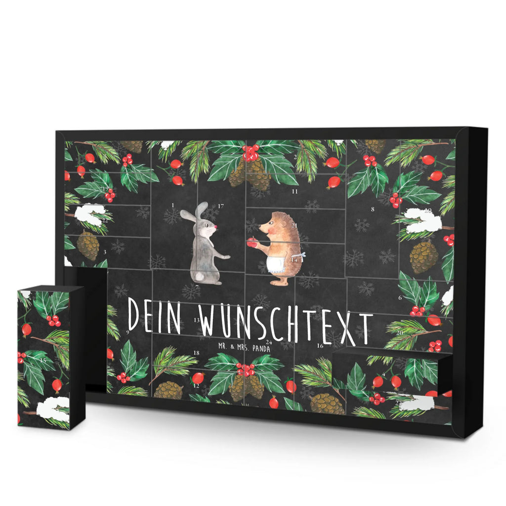 Personalisierter Befüllbarer Adventskalender Hase Igel Befüllbarer Adventskalender, Adventskalender Zum Selbst Befüllen, Tiermotive, Tiere, Gute Laune, Lustige Sprüche, Hase, Trösten, Igel und Hase, Igel, Trennungsschmerz, Spruch Romantisch, Liebe Spruch, Herzschmerz, Liebeskummer Geschenk
