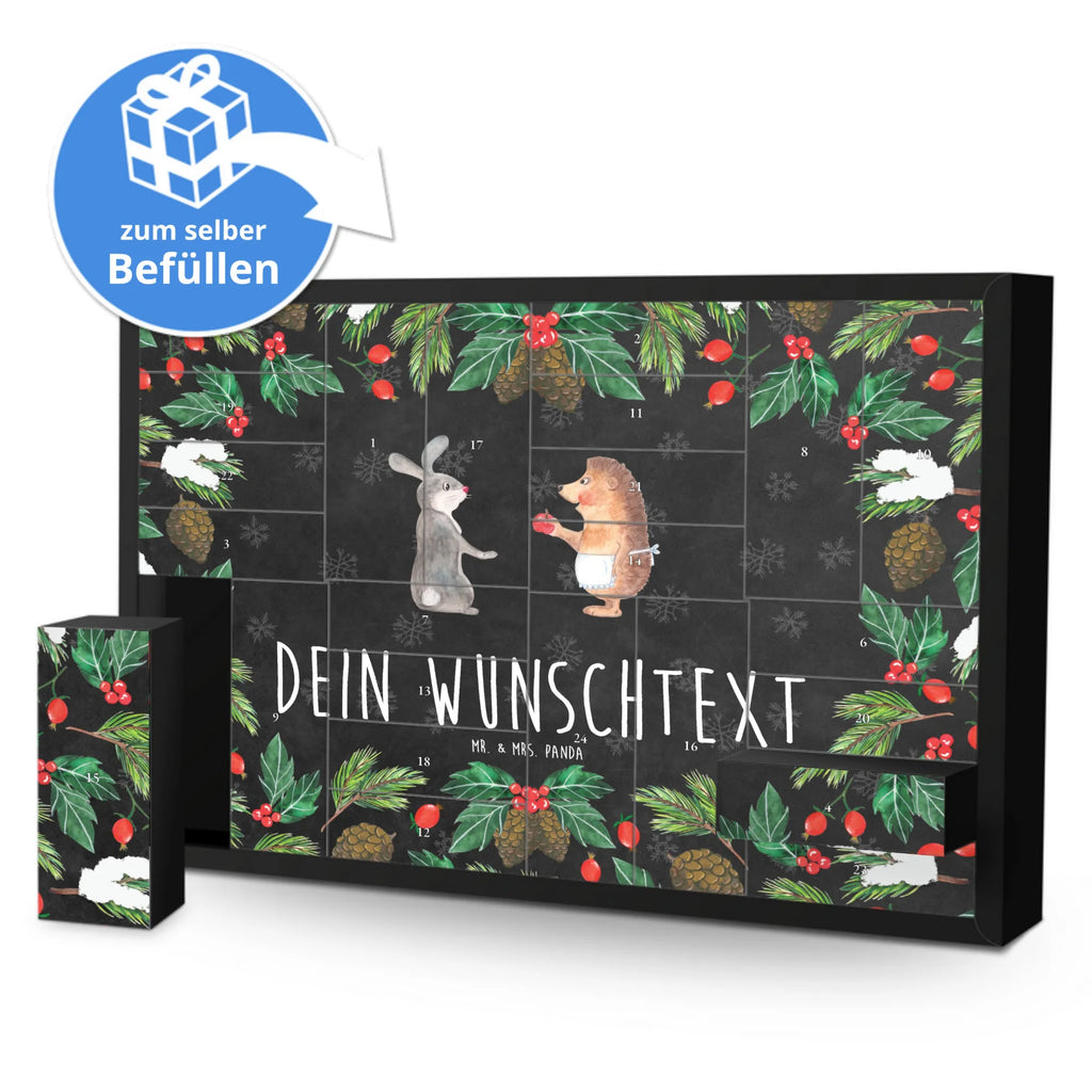 Personalisierter Befüllbarer Adventskalender Hase Igel Befüllbarer Adventskalender, Adventskalender Zum Selbst Befüllen, Tiermotive, Tiere, Gute Laune, Lustige Sprüche, Hase, Trösten, Igel und Hase, Igel, Trennungsschmerz, Spruch Romantisch, Liebe Spruch, Herzschmerz, Liebeskummer Geschenk