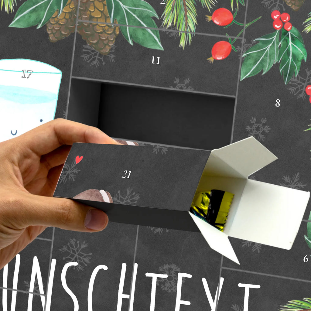 Personalisierter Befüllbarer Adventskalender Milch Keks Adventskalender Zum Selbst Befüllen, Befüllbarer Adventskalender, Tiermotive, Tiere, Gute Laune, Lustige Sprüche, Kaffee, Motiv Süß, Einladung Frühstück, Milch, Keks, Romantisch, Perfektes Paar, Cookie, Kekse, Milk