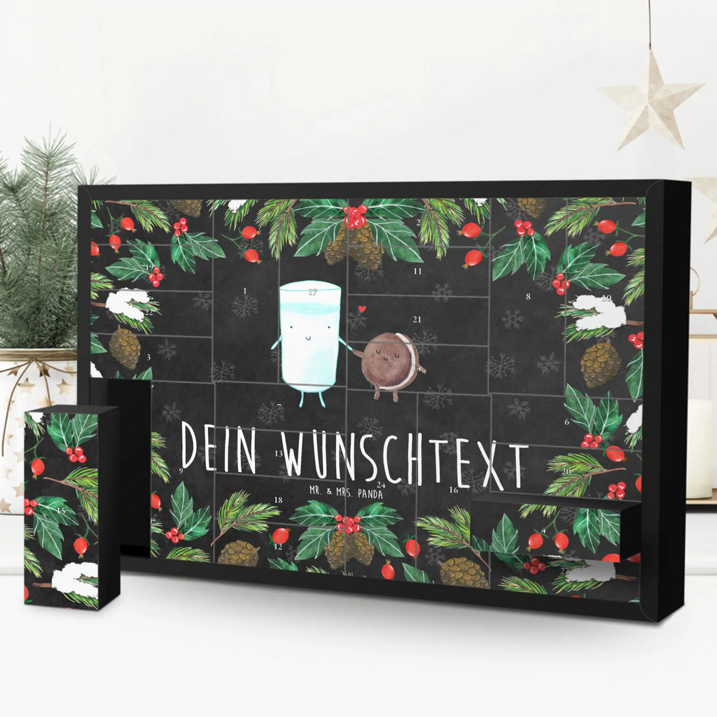 Personalisierter Befüllbarer Adventskalender Milch Keks Adventskalender Zum Selbst Befüllen, Befüllbarer Adventskalender, Tiermotive, Tiere, Gute Laune, Lustige Sprüche, Kaffee, Motiv Süß, Einladung Frühstück, Milch, Keks, Romantisch, Perfektes Paar, Cookie, Kekse, Milk