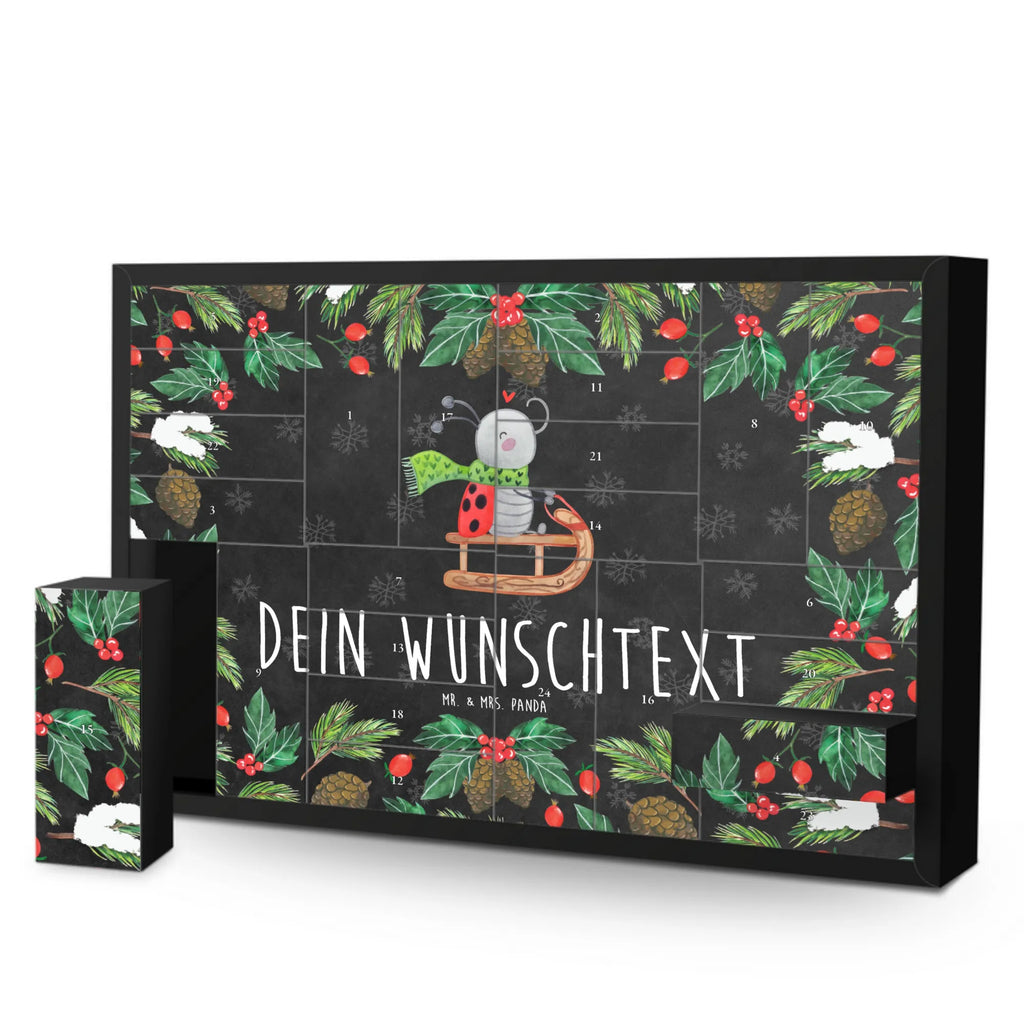Personalisierter Befüllbarer Adventskalender Smörle Rodeln Adventskalender Zum Selbst Befüllen, Befüllbarer Adventskalender, Nikolaus, Winter, Advent, Heiligabend, Wintermotiv, Weihnachten, Weihnachtsdeko, Schlittenfahren, Smörle, Marzipan
