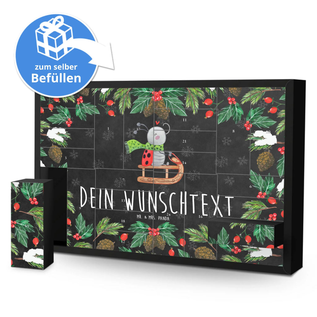 Personalisierter Befüllbarer Adventskalender Smörle Rodeln Adventskalender Zum Selbst Befüllen, Befüllbarer Adventskalender, Nikolaus, Winter, Advent, Heiligabend, Wintermotiv, Weihnachten, Weihnachtsdeko, Schlittenfahren, Smörle, Marzipan