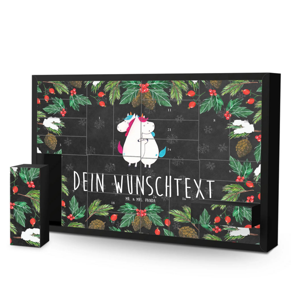 Personalisierter Befüllbarer Adventskalender Einhörner Umarmen Adventskalender Zum Selbst Befüllen, Befüllbarer Adventskalender, Einhorn, Einhorn Deko, Einhörner, Unicorn, Schwestern, Freundinnen, Sister, Liebe, Familie, Freundin, Schwester, Geschwister, BFF