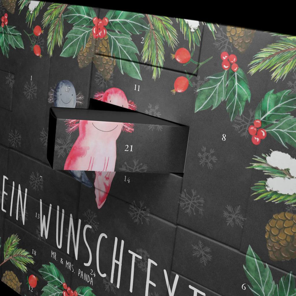 Personalisierter Befüllbarer Adventskalender Axolotl Freundin Befüllbarer Adventskalender, Adventskalender Zum Selbst Befüllen, Axolotl, Molch, Ehemann, Verlobter, Liebe, Lurch, Schwanzlurch, Axolot, Jahrestag, Große Liebe, Liebesbeweis, Valentinstag, Freund, Lurche