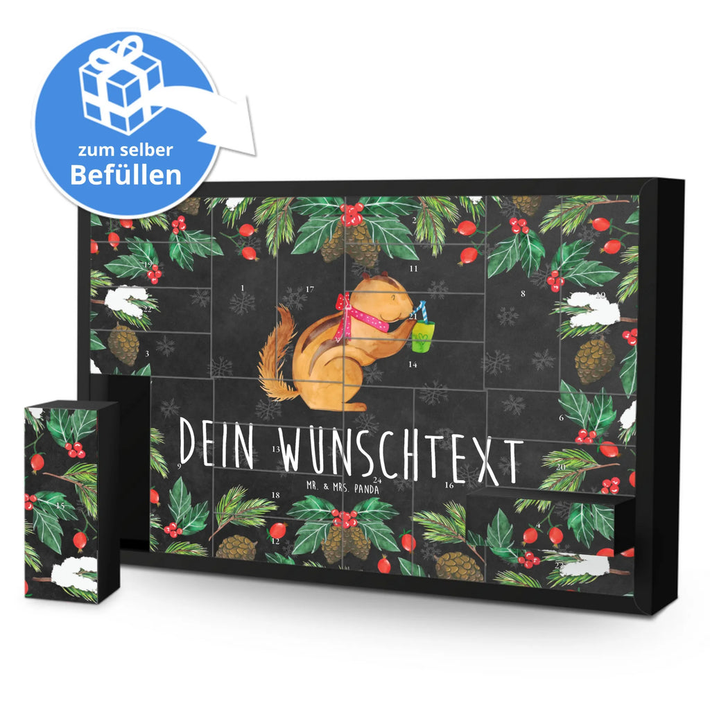 Personalisierter Befüllbarer Adventskalender Eichhörnchen Smoothie Adventskalender Zum Selbst Befüllen, Befüllbarer Adventskalender, Tiermotive, Tiere, Gute Laune, Lustige Sprüche, Abnehmen, Streifenhörnchen, Green Smoothies, Diät, Eichhörnchen