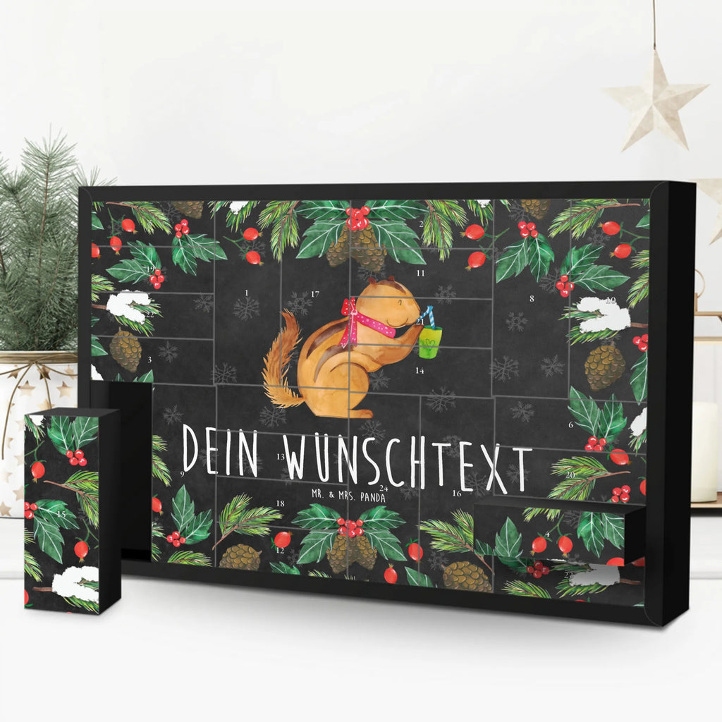 Personalisierter Befüllbarer Adventskalender Eichhörnchen Smoothie Adventskalender Zum Selbst Befüllen, Befüllbarer Adventskalender, Tiermotive, Tiere, Gute Laune, Lustige Sprüche, Abnehmen, Streifenhörnchen, Green Smoothies, Diät, Eichhörnchen