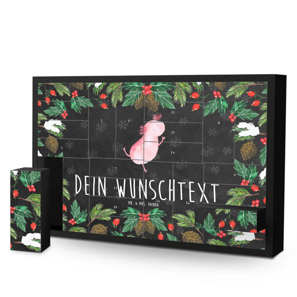 Personalisierter Befüllbarer Adventskalender Axolotl Tanzen Befüllbarer Adventskalender, Adventskalender Zum Selbst Befüllen, Axolotl, Molch, Axolot, Sterne, Schwanzlurch, Freundin, Dachschaden, Lurche, Beste Freundin, Lurch, Verrückt