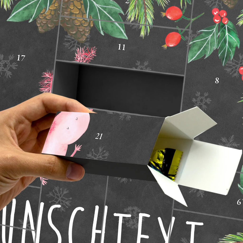 Personalisierter Befüllbarer Adventskalender Axolotl Tanzen Befüllbarer Adventskalender, Adventskalender Zum Selbst Befüllen, Axolotl, Molch, Axolot, Sterne, Schwanzlurch, Freundin, Dachschaden, Lurche, Beste Freundin, Lurch, Verrückt