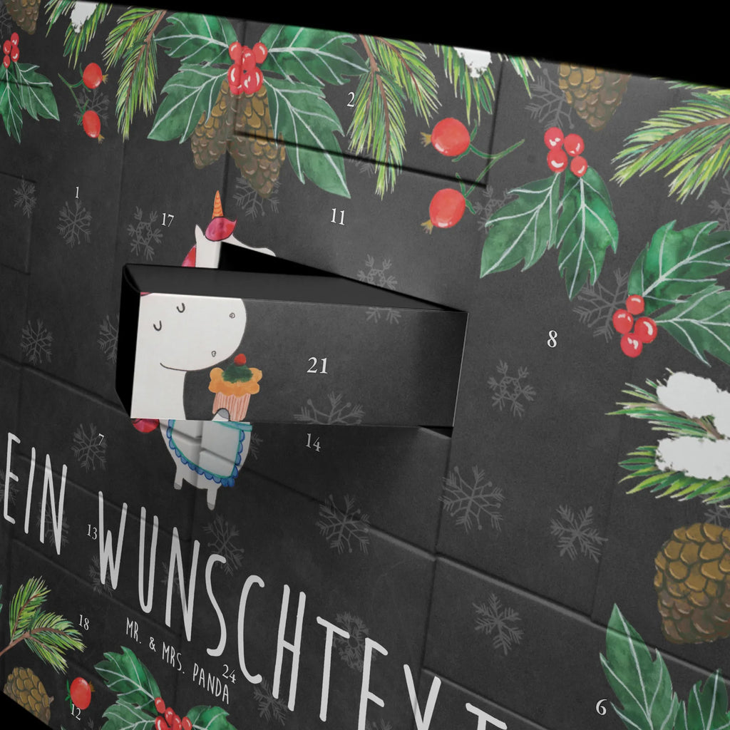 Personalisierter Befüllbarer Adventskalender Einhorn Küche Adventskalender Zum Selbst Befüllen, Befüllbarer Adventskalender, Einhorn, Einhorn Deko, Einhörner, Unicorn, Bäckerin, Hobbykoch, Torte, Koch, Träumen, Motivation, Backen, Träumer, Muffin, Kuchen
