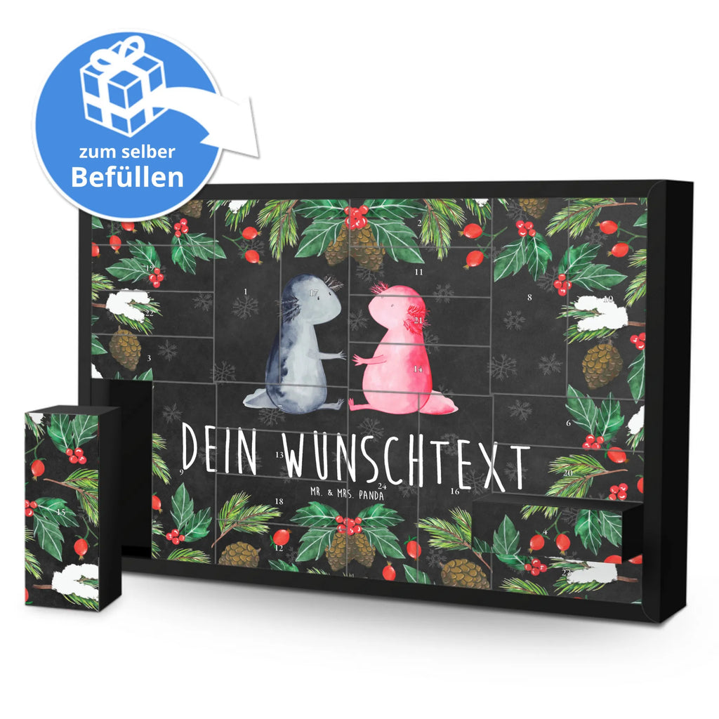 Personalisierter Befüllbarer Adventskalender Axolotl Liebe Adventskalender Zum Selbst Befüllen, Befüllbarer Adventskalender, Axolotl, Molch, Lurche, Ehemann, Verlobter, Große Liebe, Valentinstag, Lurch, Liebesbeweis, Schwanzlurch, Freund, Liebe, Jahrestag, Axolot