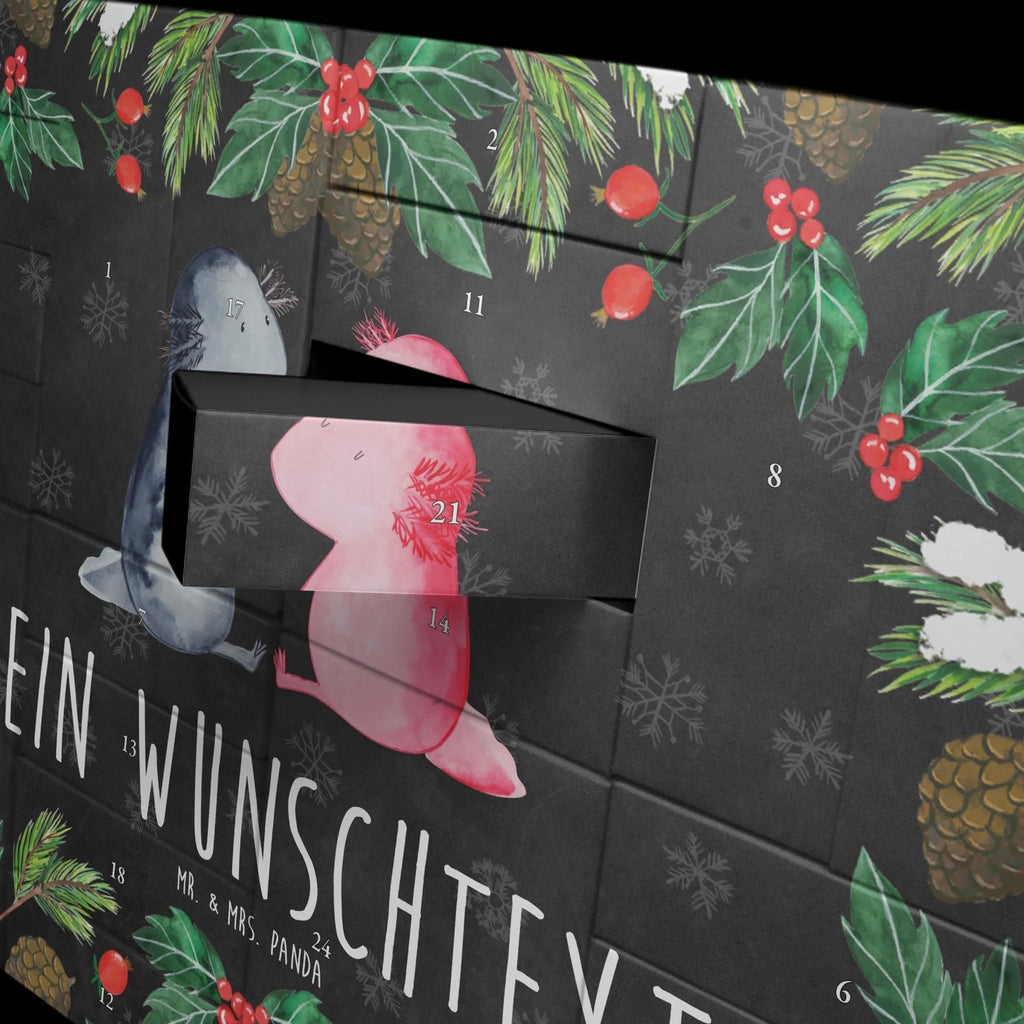 Personalisierter Befüllbarer Adventskalender Axolotl Liebe Adventskalender Zum Selbst Befüllen, Befüllbarer Adventskalender, Axolotl, Molch, Lurche, Ehemann, Verlobter, Große Liebe, Valentinstag, Lurch, Liebesbeweis, Schwanzlurch, Freund, Liebe, Jahrestag, Axolot