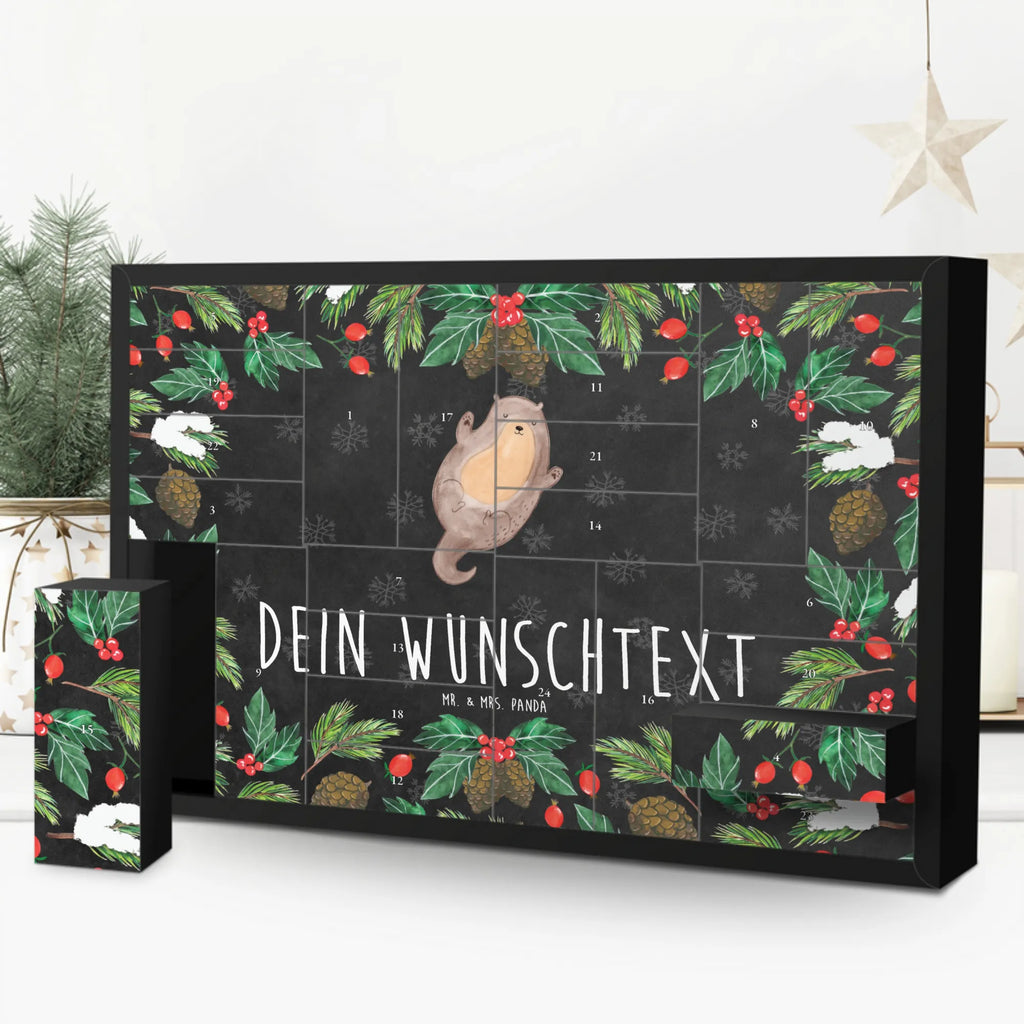 Personalisierter Befüllbarer Adventskalender Otter Umarmen Befüllbarer Adventskalender, Adventskalender Zum Selbst Befüllen, Seeotter, Otter, Fischotter, Otter Seeotter See Otter
