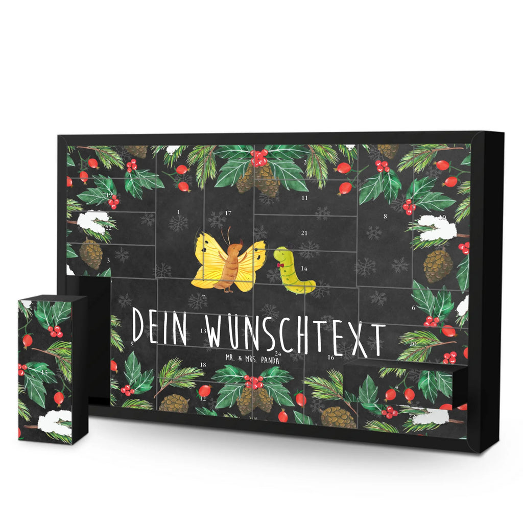 Personalisierter Befüllbarer Adventskalender Raupe Schmetterling Befüllbarer Adventskalender, Adventskalender Zum Selbst Befüllen, Tiermotive, Tiere, Gute Laune, Lustige Sprüche, Hut, Kokon, Schmetterling, Erwachsen Werden, Aufwachsen, Entwicklung, Zitronenfalter, Raupe, Hütchen, Schönheit