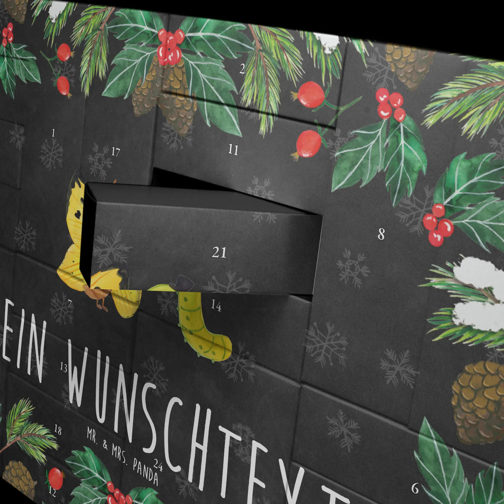 Personalisierter Befüllbarer Adventskalender Raupe Schmetterling Befüllbarer Adventskalender, Adventskalender Zum Selbst Befüllen, Tiermotive, Tiere, Gute Laune, Lustige Sprüche, Hut, Kokon, Schmetterling, Erwachsen Werden, Aufwachsen, Entwicklung, Zitronenfalter, Raupe, Hütchen, Schönheit