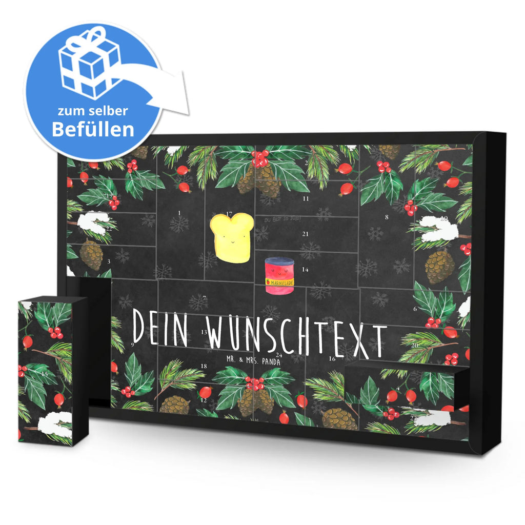 Personalisierter Befüllbarer Adventskalender Toast Marmelade Befüllbarer Adventskalender, Adventskalender Zum Selbst Befüllen, Tiermotive, Tiere, Gute Laune, Lustige Sprüche, Toastbrot, Marmelade, Toast, Brot, Küche Spruch, Süß, Süße Postkarte, Dreamteam, Frühstück Einladung, Küche Deko