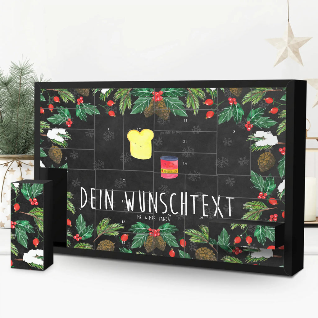 Personalisierter Befüllbarer Adventskalender Toast Marmelade Befüllbarer Adventskalender, Adventskalender Zum Selbst Befüllen, Tiermotive, Tiere, Gute Laune, Lustige Sprüche, Toastbrot, Marmelade, Toast, Brot, Küche Spruch, Süß, Süße Postkarte, Dreamteam, Frühstück Einladung, Küche Deko