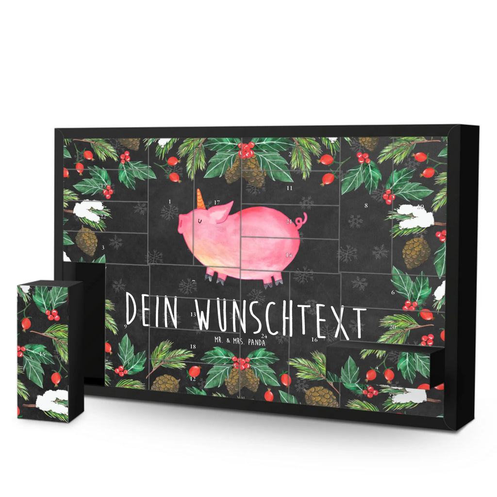 Personalisierter Befüllbarer Adventskalender Einhorn Schwein Adventskalender Zum Selbst Befüllen, Befüllbarer Adventskalender, Einhorn, Einhorn Deko, Einhörner, Unicorn, Funny, Spruch, Party, English, Spaß, Englisch, Bauer, Schweinhorn, Piggy, Schwein, Witzig. Lustig, Pig, Geschenk