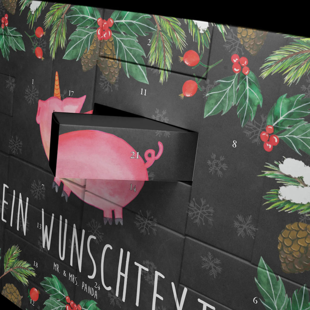 Personalisierter Befüllbarer Adventskalender Einhorn Schwein Adventskalender Zum Selbst Befüllen, Befüllbarer Adventskalender, Einhorn, Einhorn Deko, Einhörner, Unicorn, Funny, Spruch, Party, English, Spaß, Englisch, Bauer, Schweinhorn, Piggy, Schwein, Witzig. Lustig, Pig, Geschenk