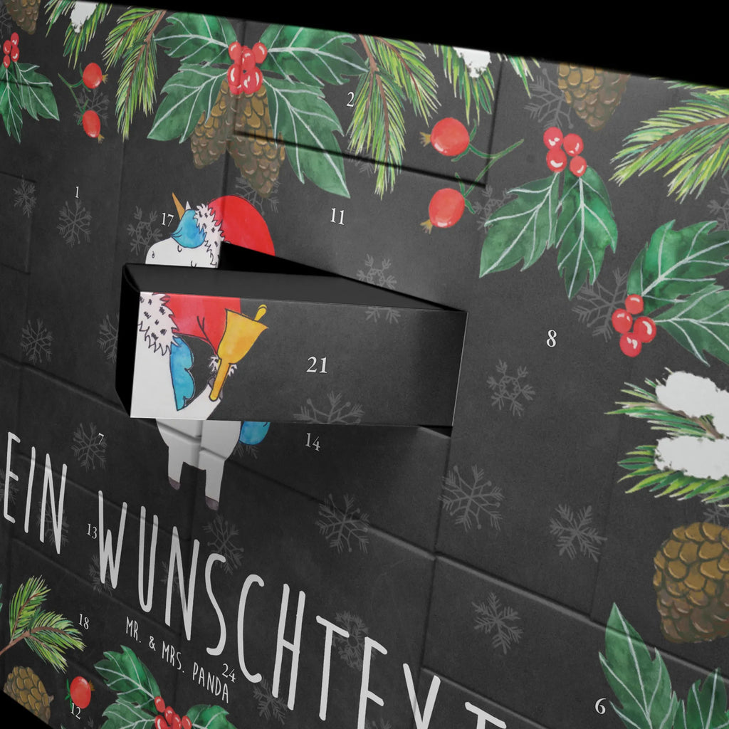 Personalisierter Befüllbarer Adventskalender Einhorn Weihnachtsmann Adventskalender Zum Selbst Befüllen, Befüllbarer Adventskalender, Einhorn, Einhorn Deko, Einhörner, Unicorn, Wunschliste, Weihnachten, Wunschzettel, Weihnachtsmann, Nikolaus, Schoki, Gin, Feenstaub, Schokolade
