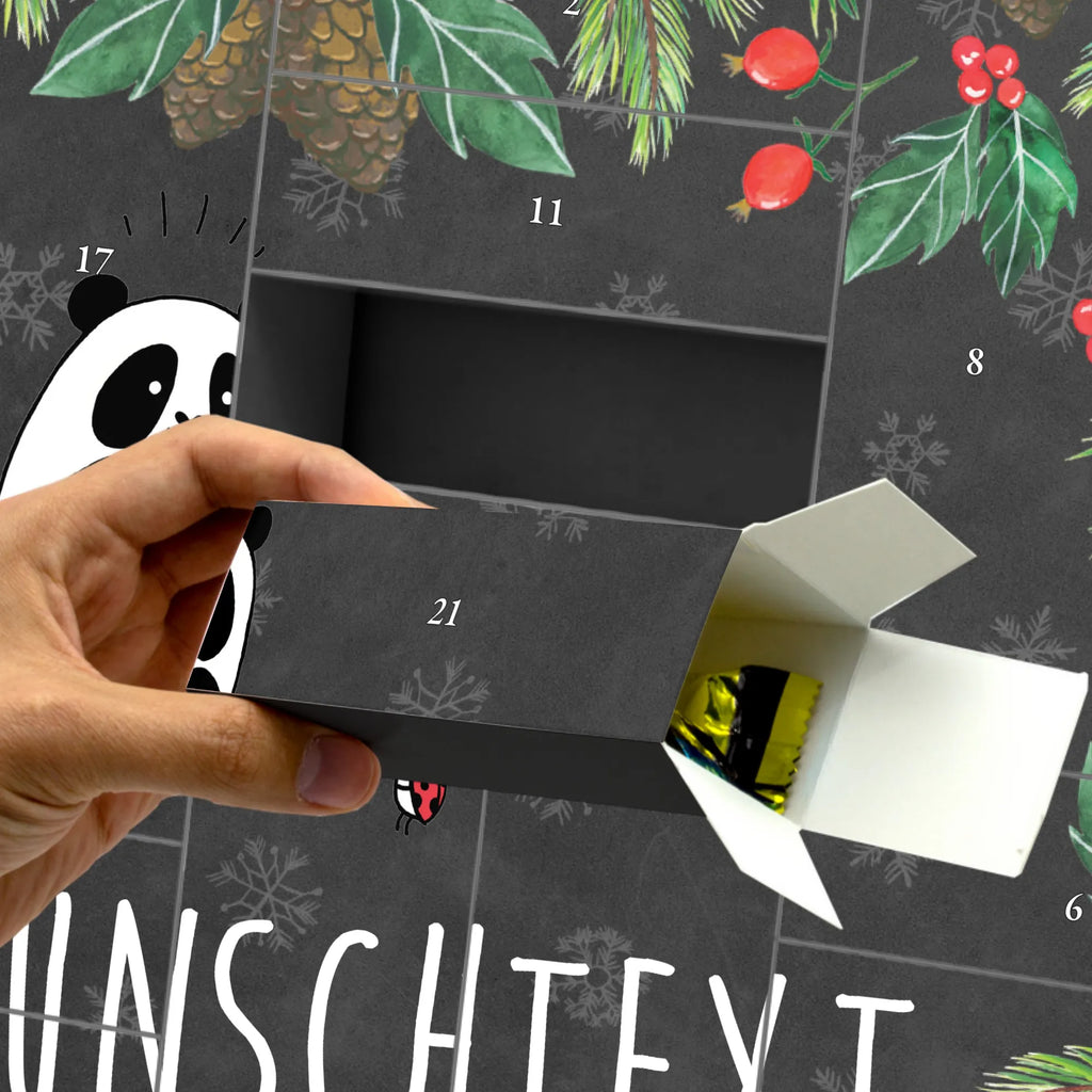  Panda Thank you Adventskalender Zum Selbst Befüllen, Befüllbarer Adventskalender