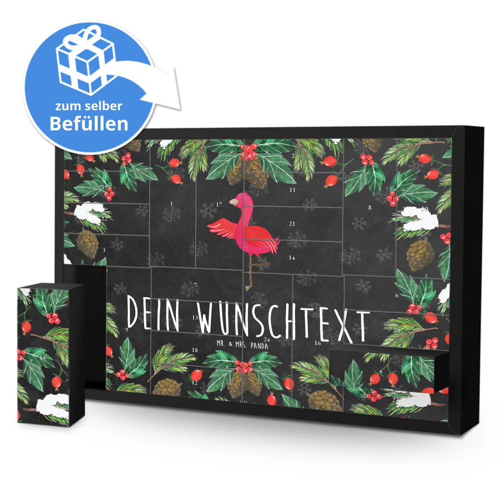 Personalisierter Befüllbarer Adventskalender Flamingo Yoga Befüllbarer Adventskalender, Adventskalender Zum Selbst Befüllen, Flamingo, Yoga, Yoga-Übung, Vogel, Entspannung, Namaste, Tiefenentspannung, Ärger, Achtsamkeit, Aufregen