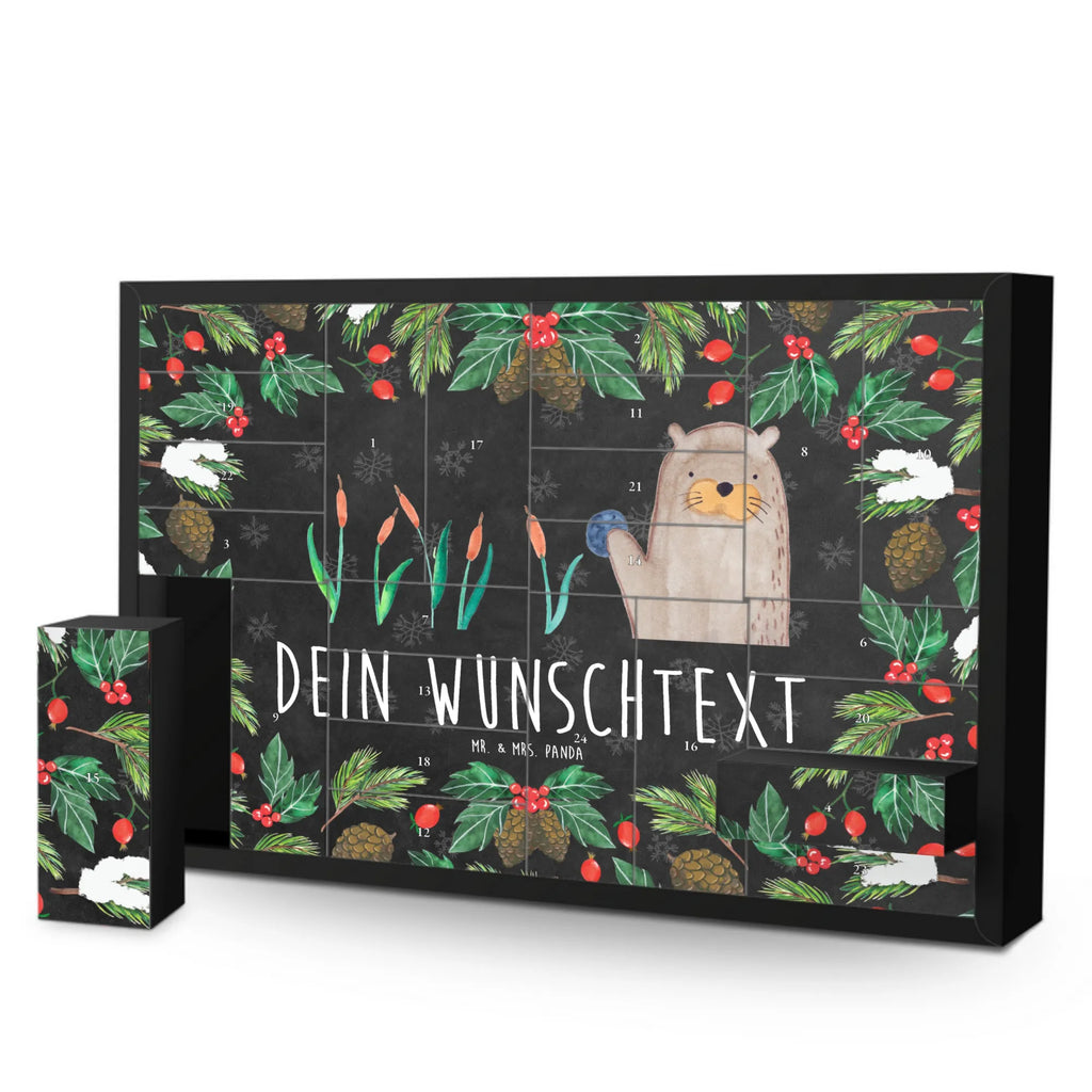 Personalisierter Befüllbarer Adventskalender Otter Stein Befüllbarer Adventskalender, Adventskalender Zum Selbst Befüllen, Seeotter, Otter, Fischotter, Otter Seeotter See Otter