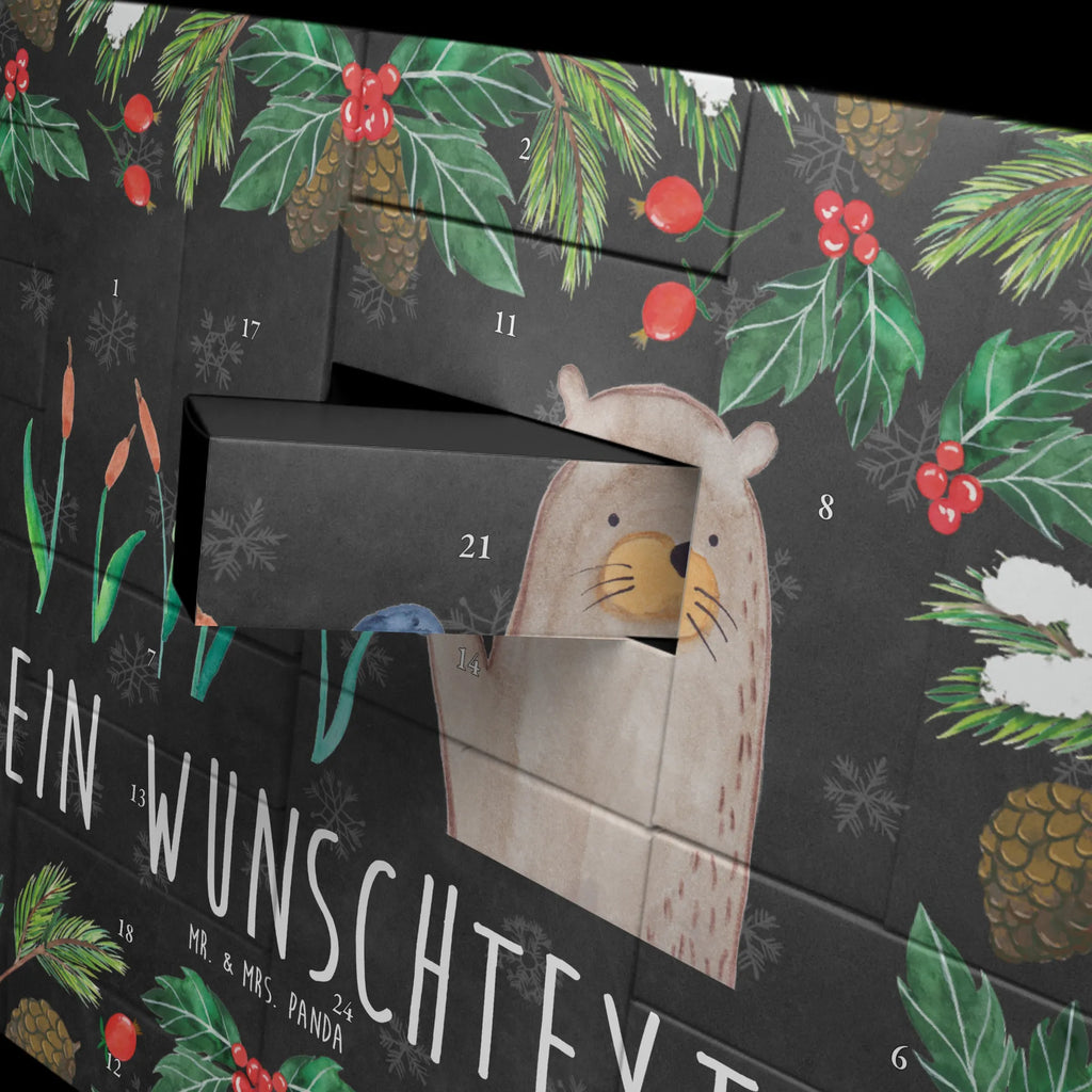 Personalisierter Befüllbarer Adventskalender Otter Stein Befüllbarer Adventskalender, Adventskalender Zum Selbst Befüllen, Seeotter, Otter, Fischotter, Otter Seeotter See Otter
