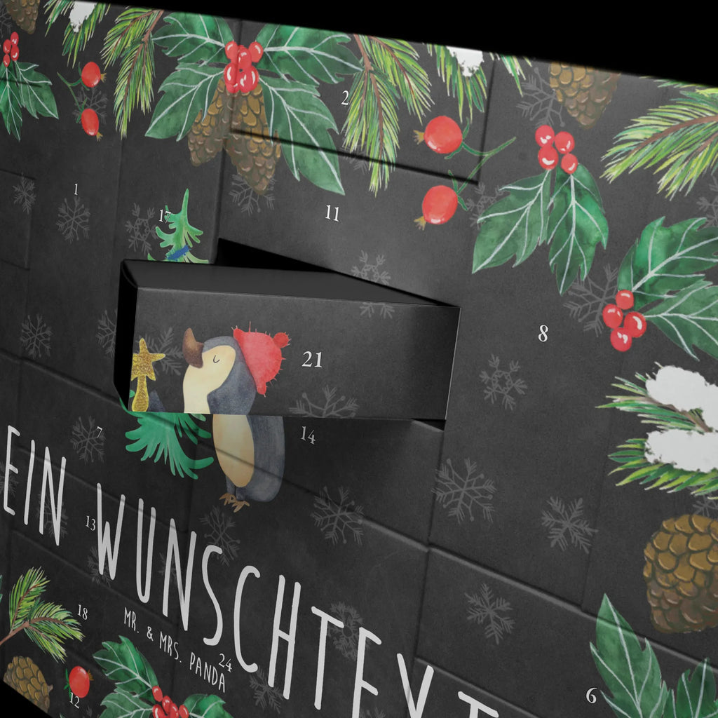  penguin Christmas tree snow, Christmas time