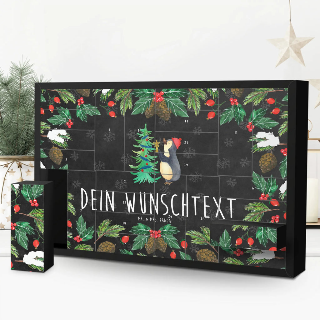 Personalisierter Befüllbarer Adventskalender Pinguin Weihnachtsbaum Adventskalender Zum Selbst Befüllen, Befüllbarer Adventskalender, Advent, Winter, Heiligabend, Wintermotiv, Nikolaus, Weihnachten, Weihnachtsdeko, Pinguin