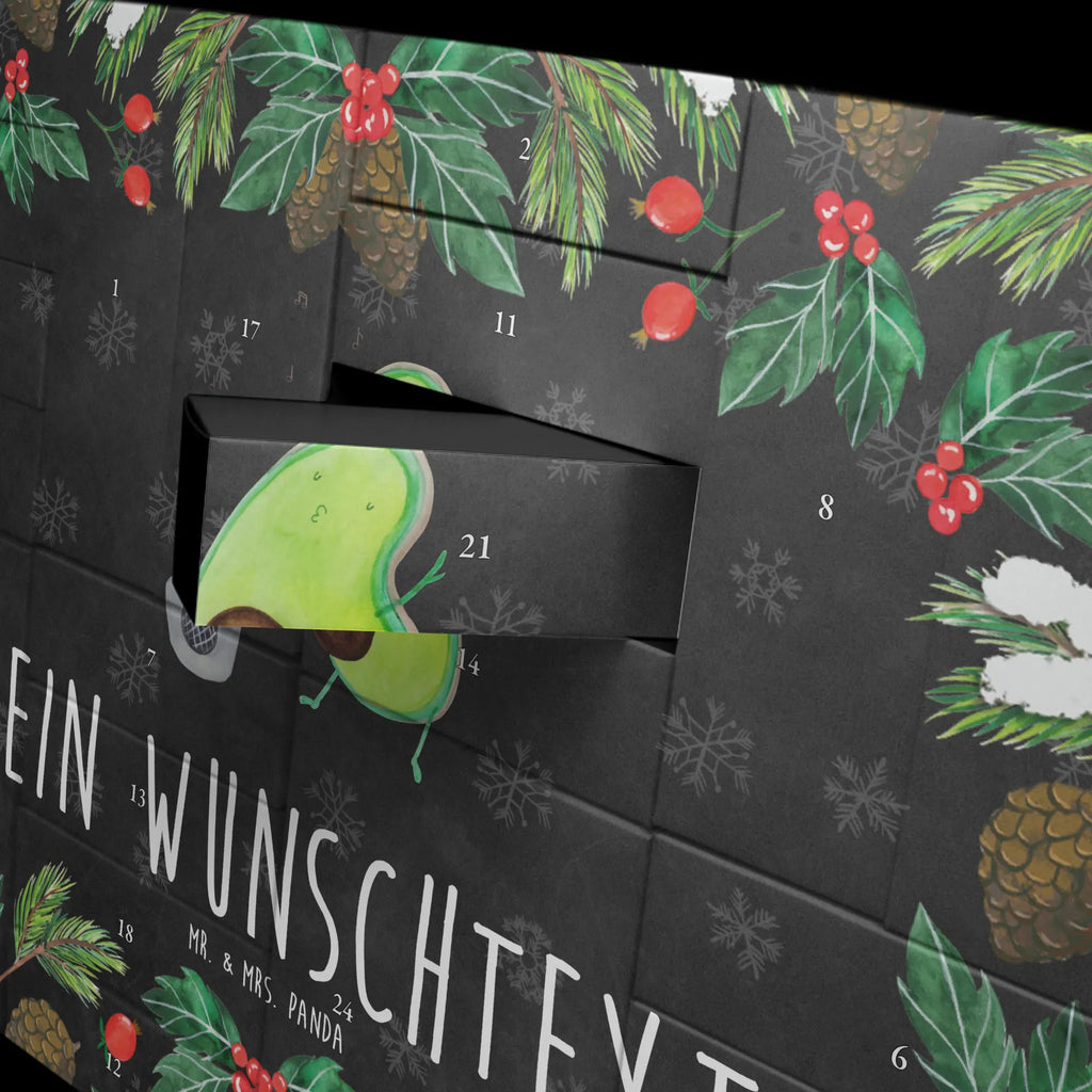 Personalisierter Befüllbarer Adventskalender Avocado Tanzen Befüllbarer Adventskalender, Adventskalender Zum Selbst Befüllen, Avocado, Gesund, Veggie, Vegan
