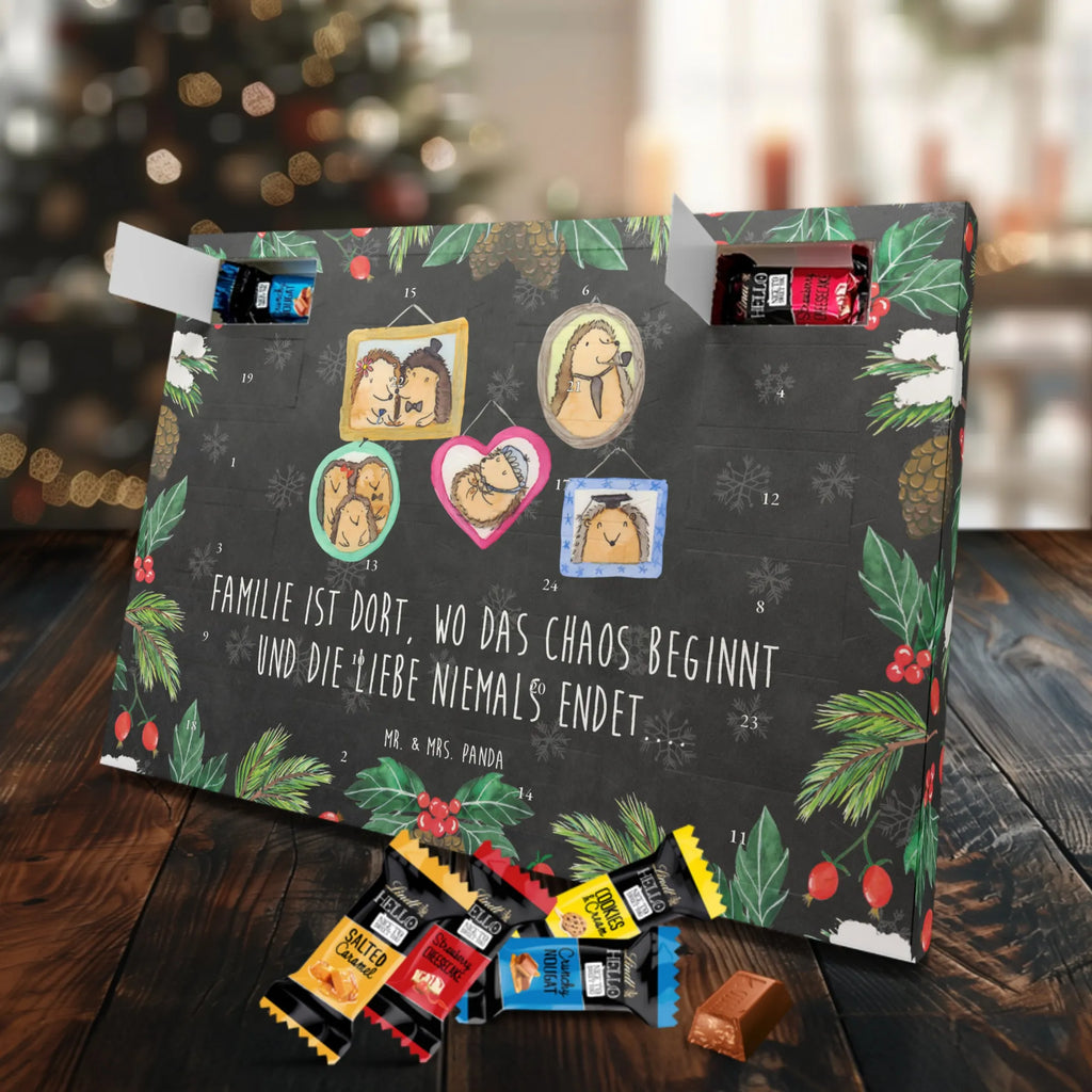 Chocolate advent calendar Hedgehog family Father's Day, Mother's Day, hedgehogs, pictures, solidarity, mum