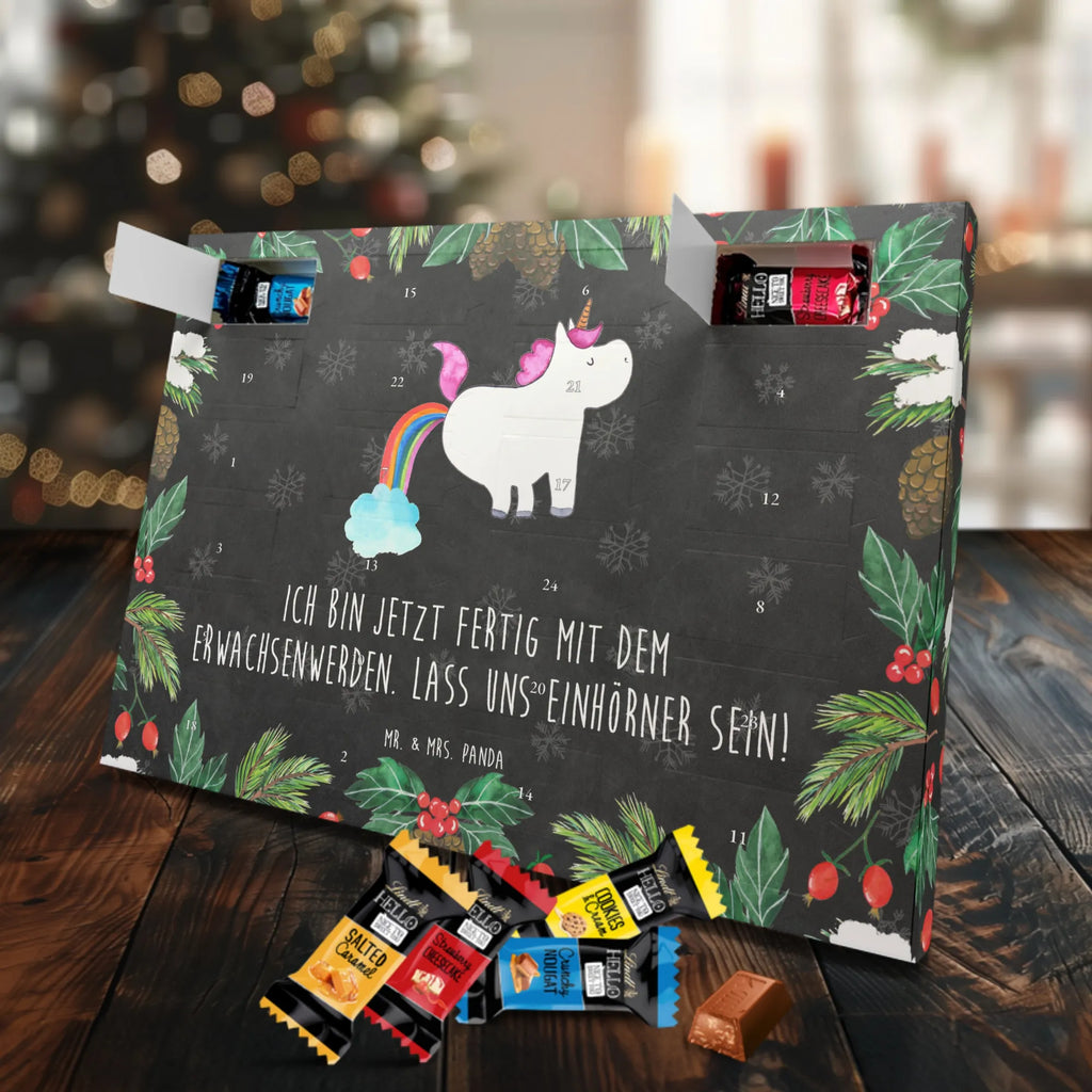 Chocolate advent calendar unicorn fart fart, unicorn fart, uniorn saying, girlfriend gift, fun, rainbow, present