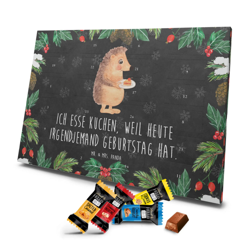 Chocolate advent calendar Hedgehog piece of cake gift ideas, gifts, small animals, good mood, cute, funny sayings, cute animal motives, hand drawn, special gifts, card, animal lover, birthday cake, invitation party, bake cake, food saying, baking gift, cake